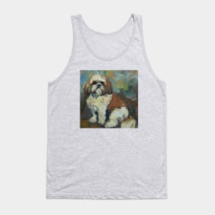 Shih Tzu in the style of Paul Cezanne Tank Top